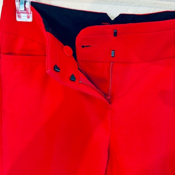 Express Pants Sz 2R The Columnist Red Straight Legs Pockets Like-New Classy - Picture 8 of 16